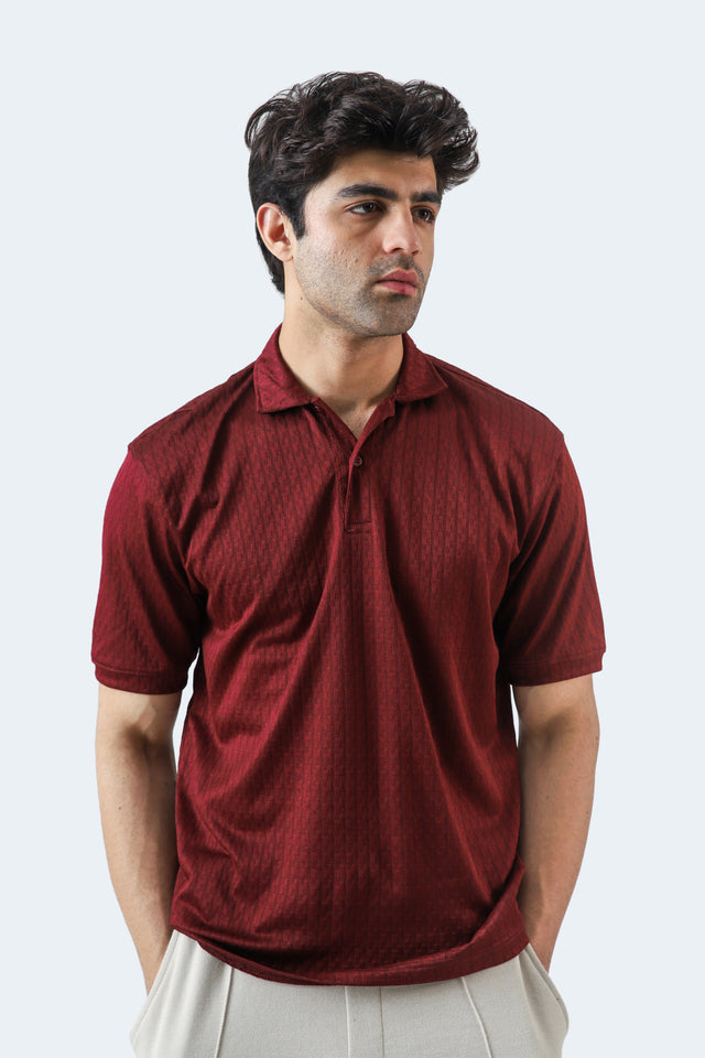 Textured Basic Polo