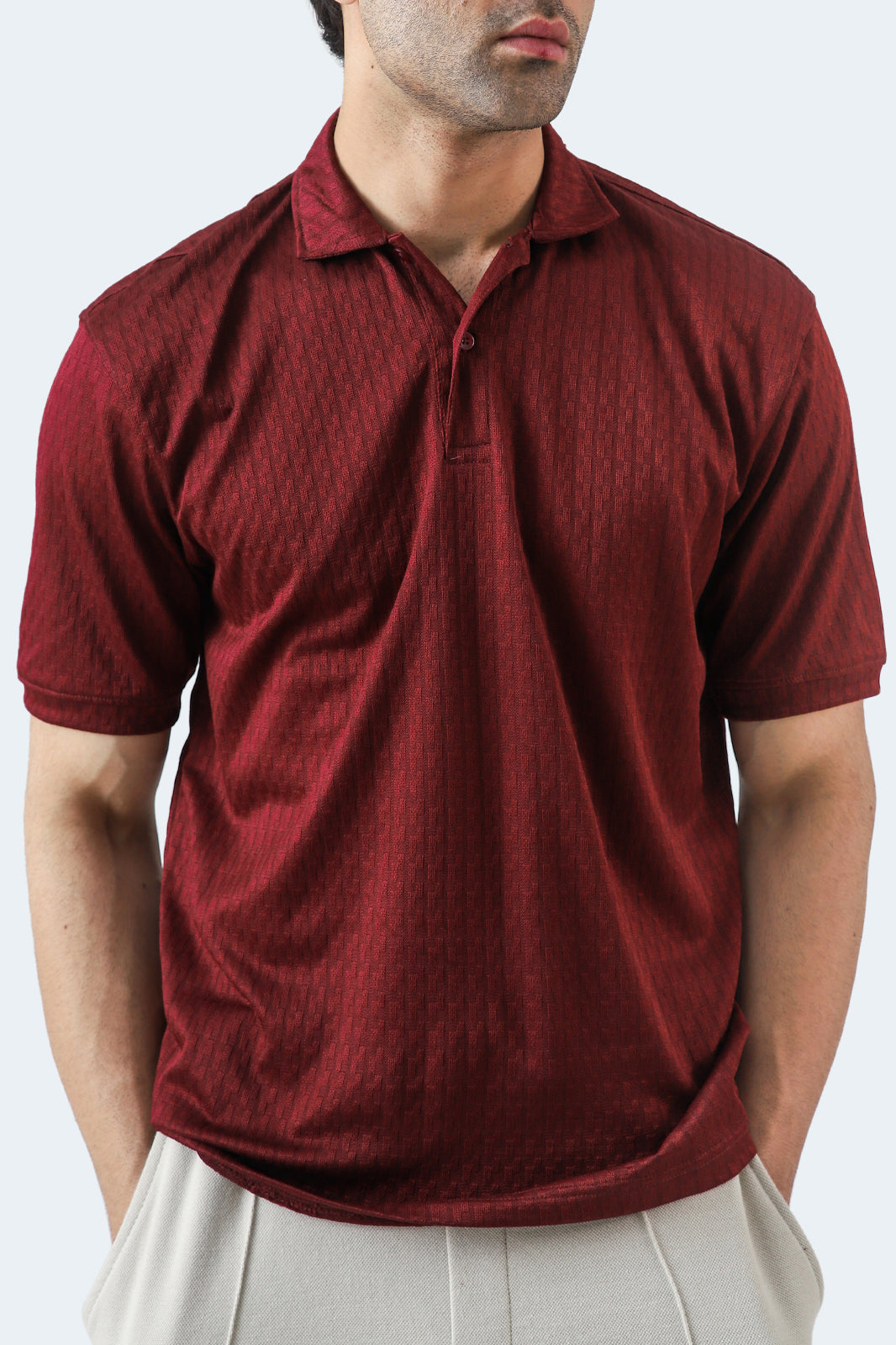 Textured Basic Polo