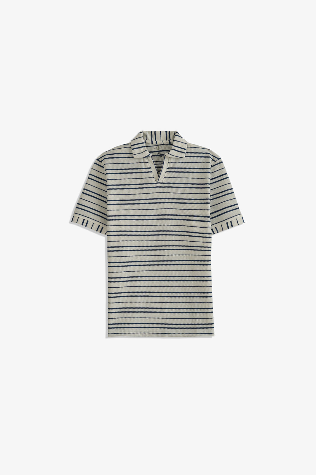 Johnny Collar Striped Polo