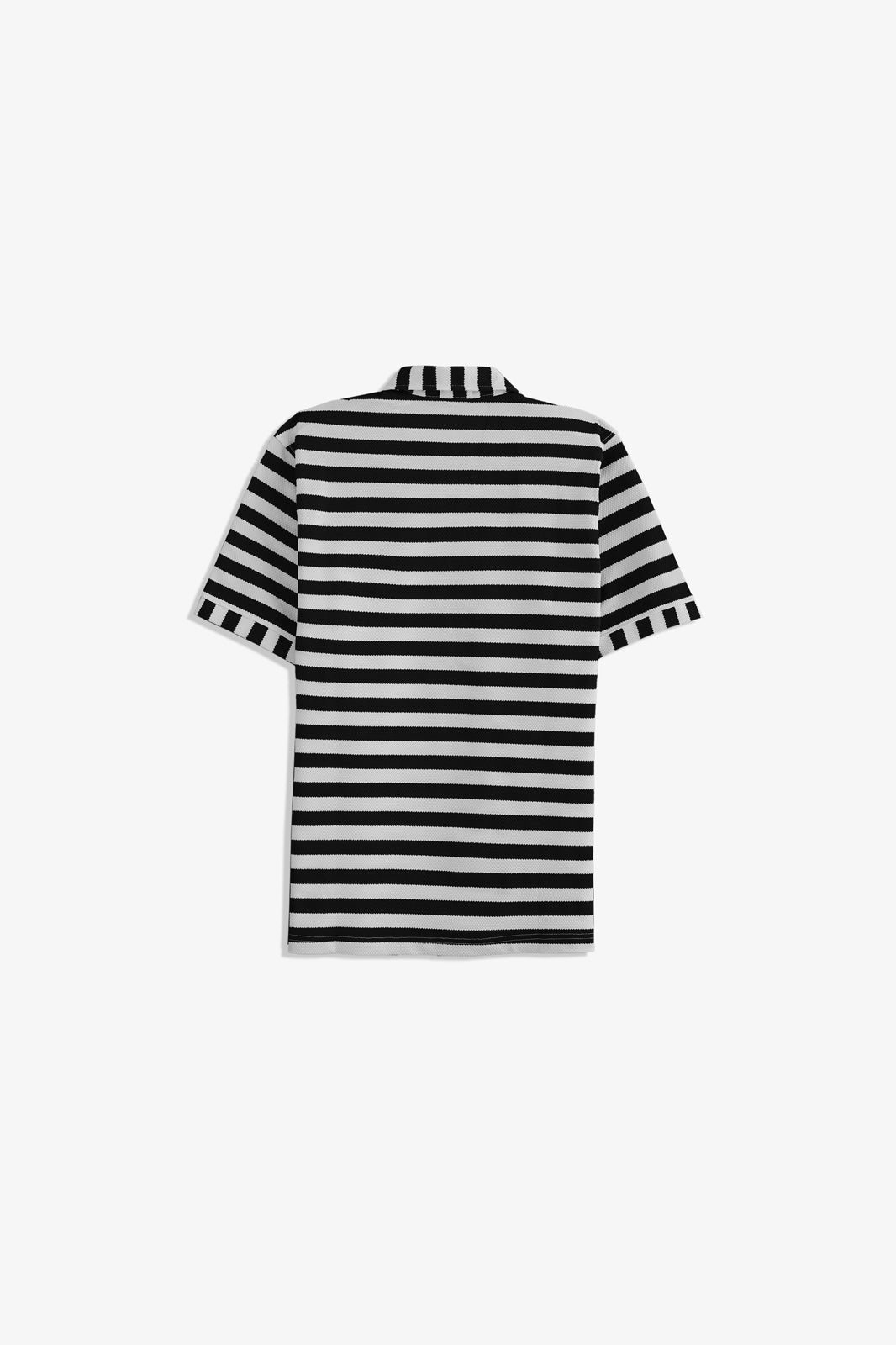 Zipper Striped Polo