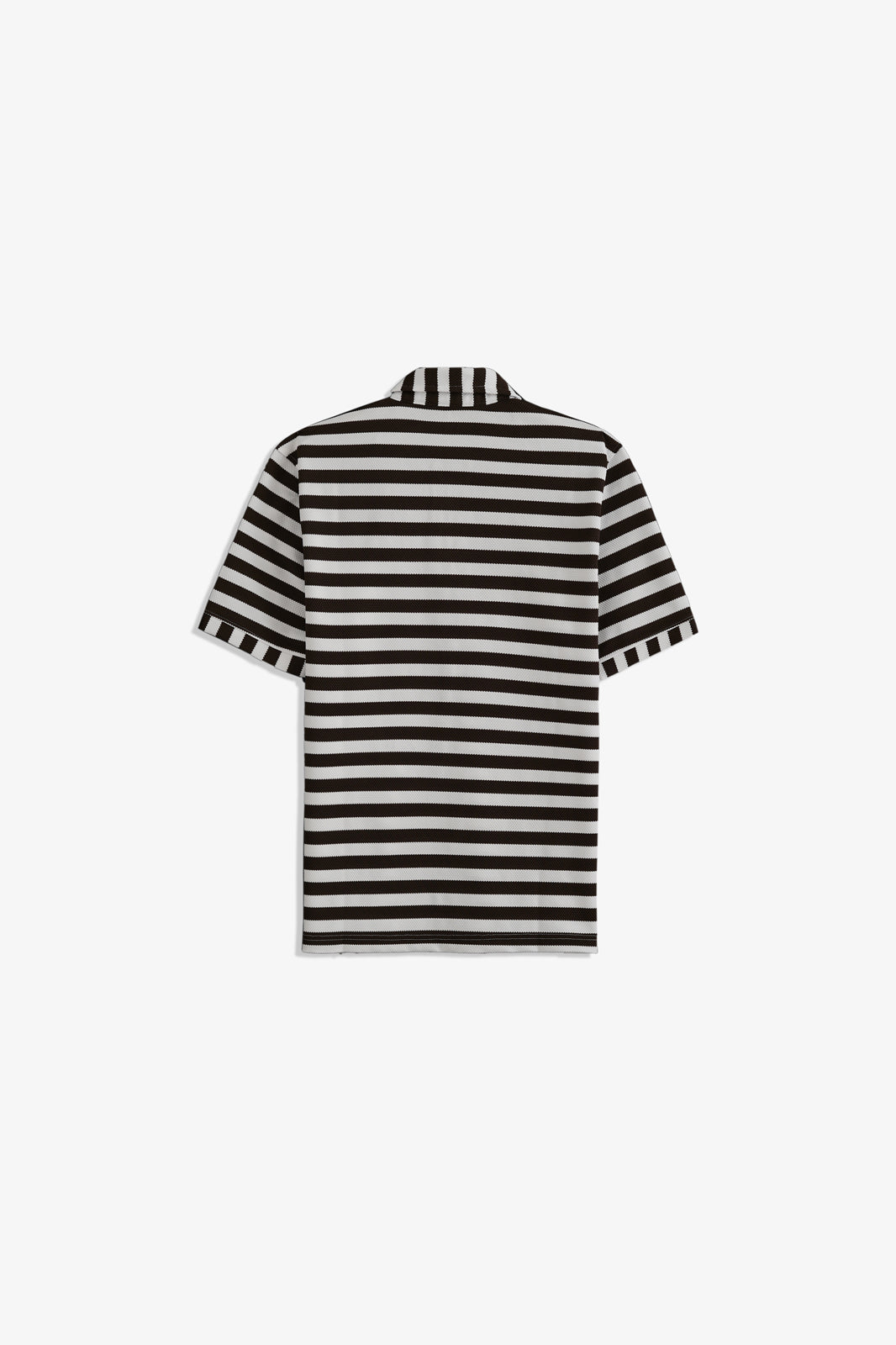 Zipper Striped Polo