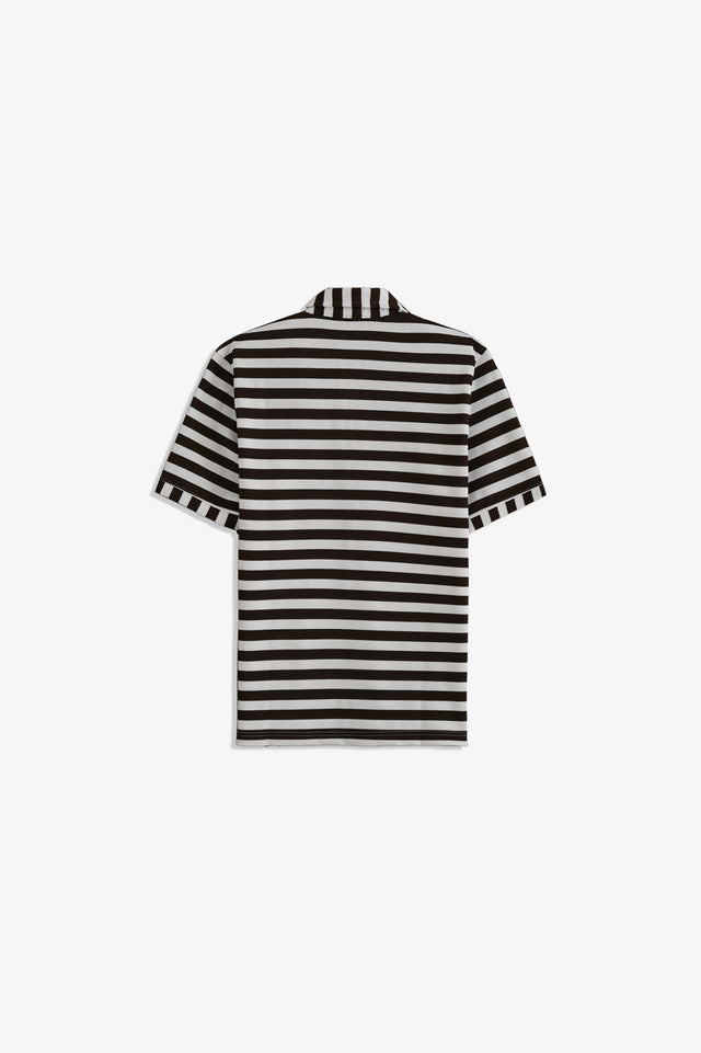Zipper Striped Polo