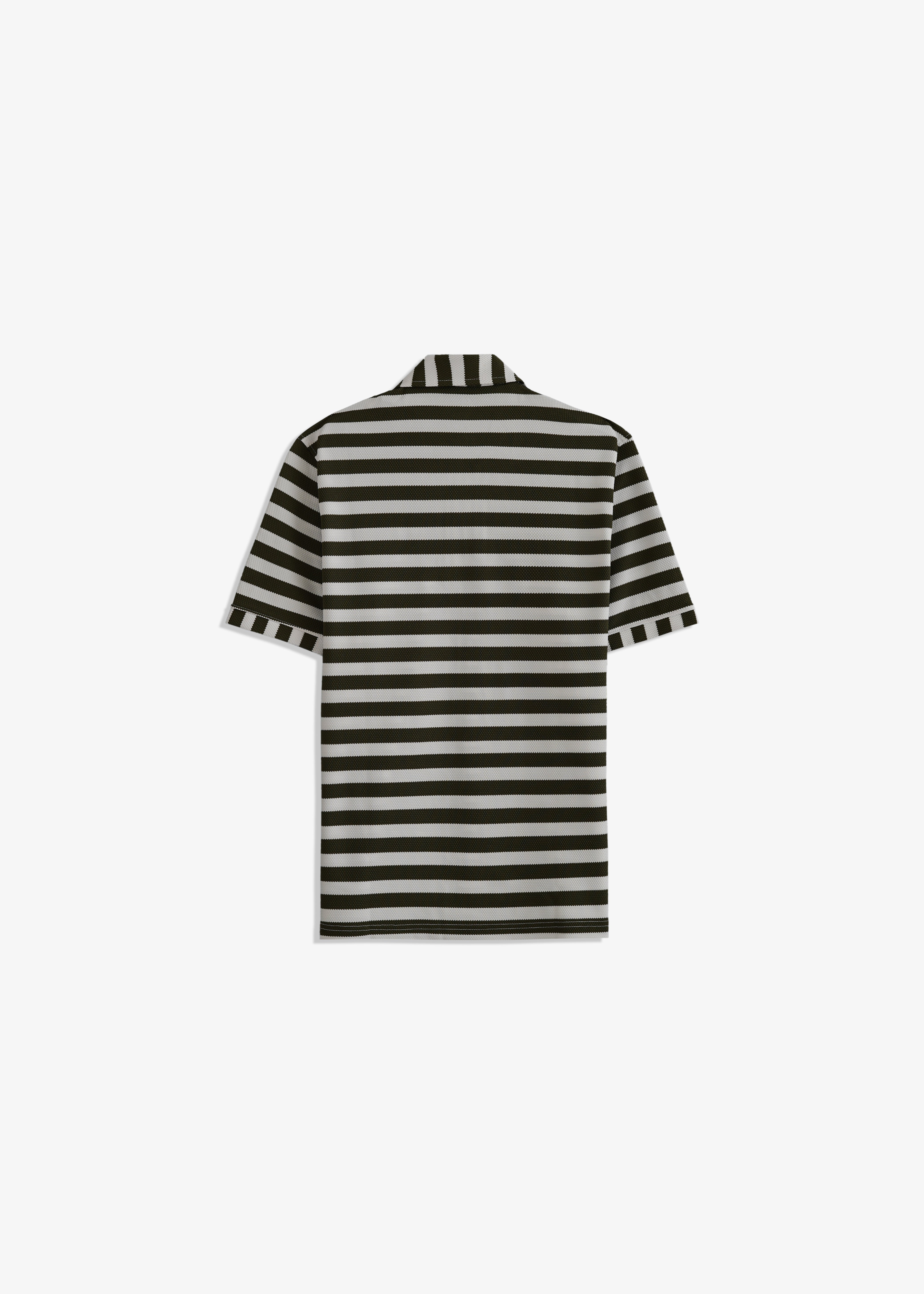 Zipper Striped Polo