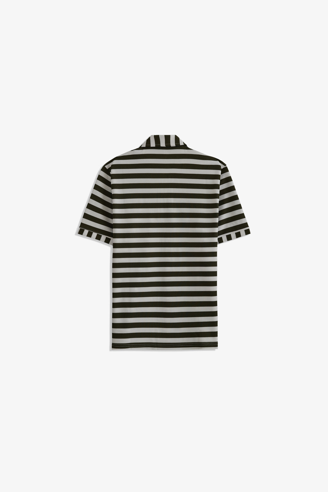 Zipper Striped Polo
