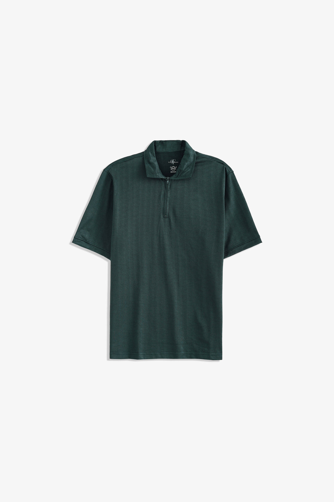 Zipper Textured Polo