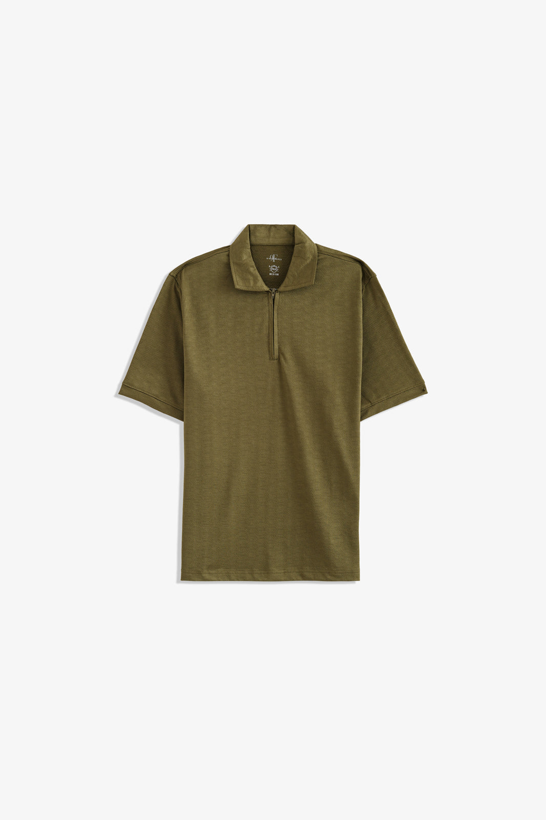 Zipper Textured Polo