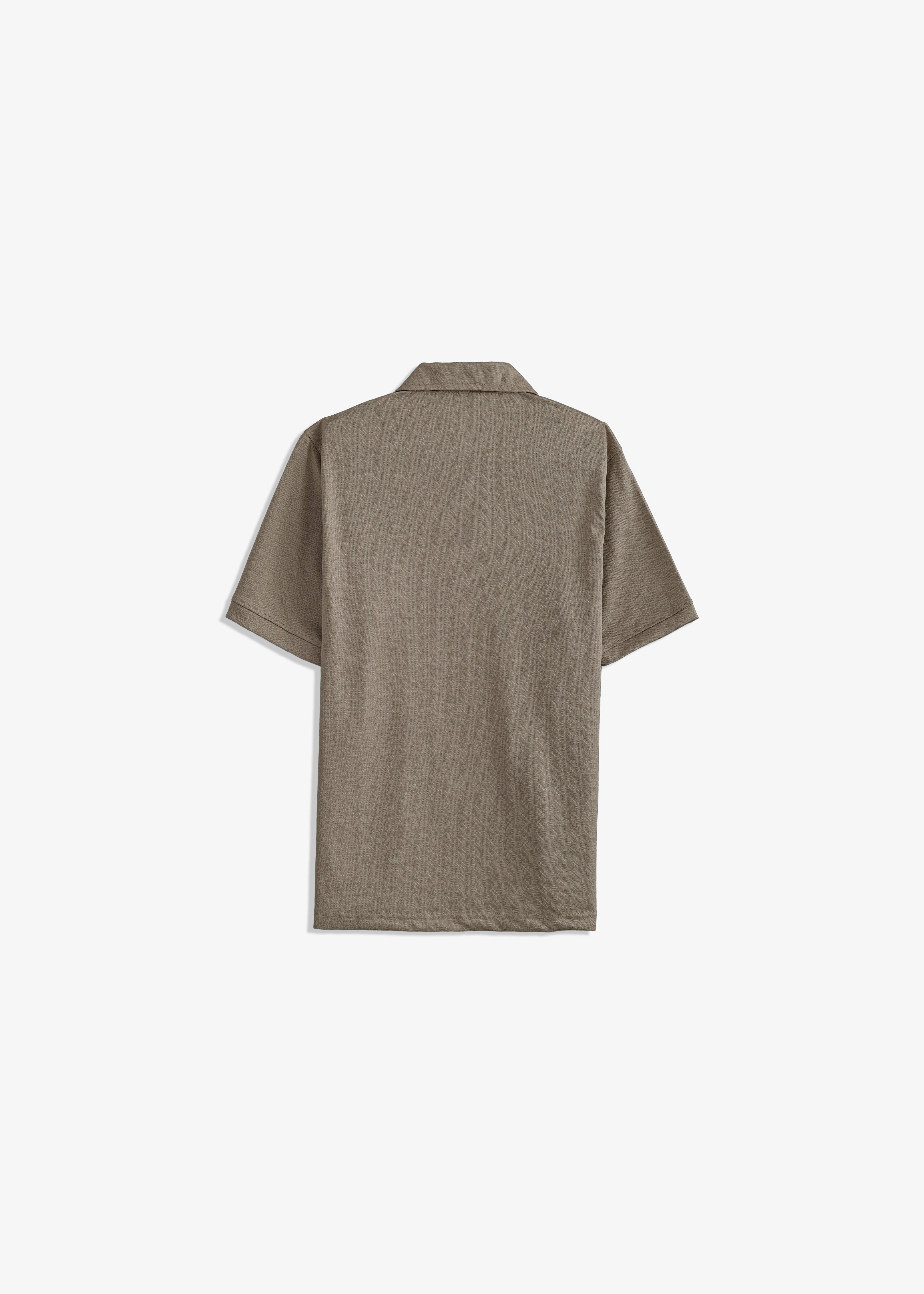 Zipper Textured Polo