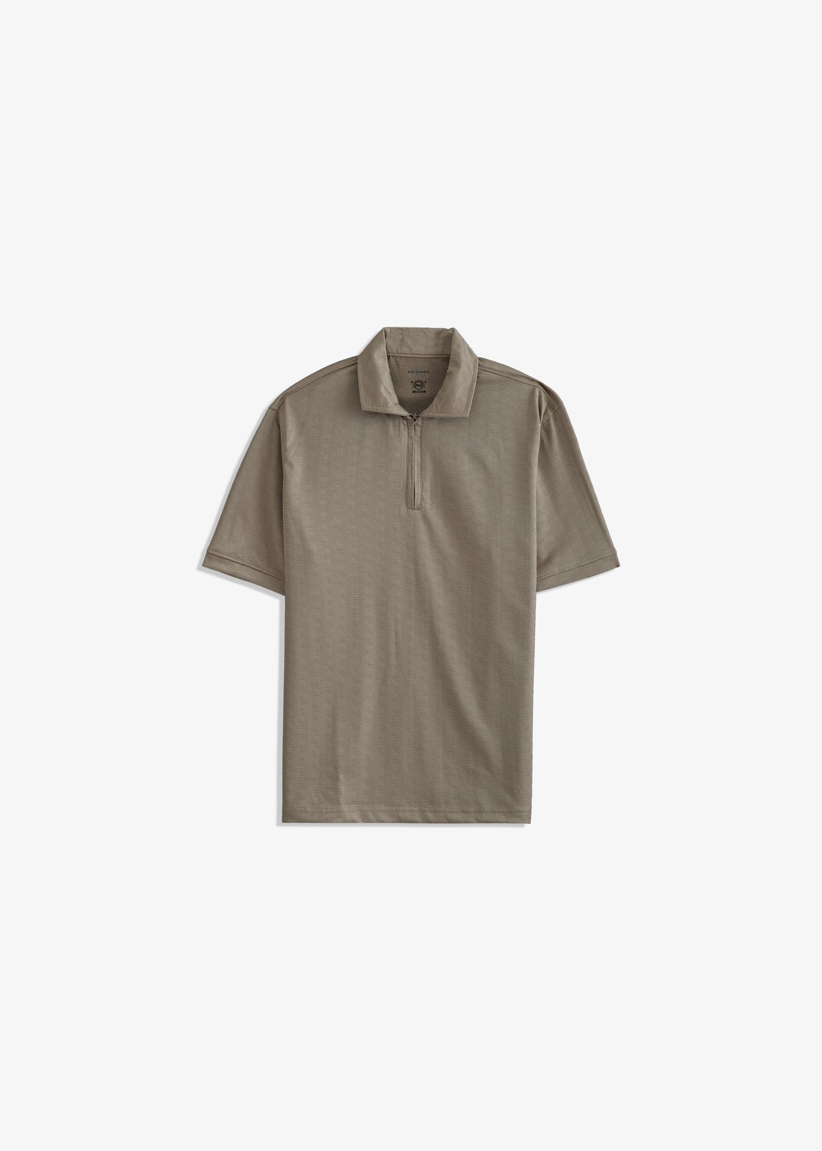 Zipper Textured Polo