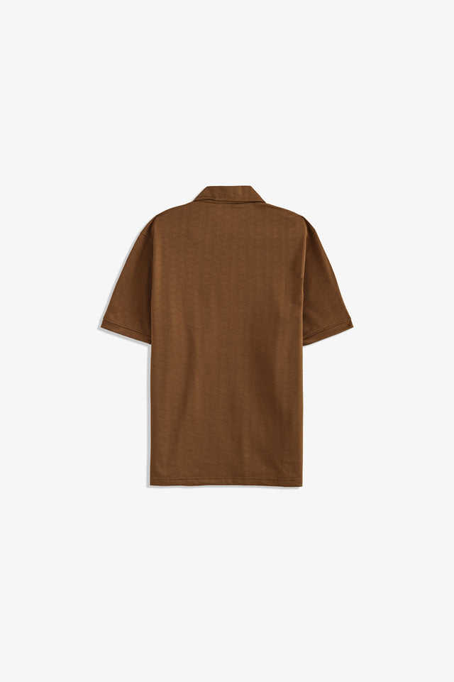Zipper Textured Polo
