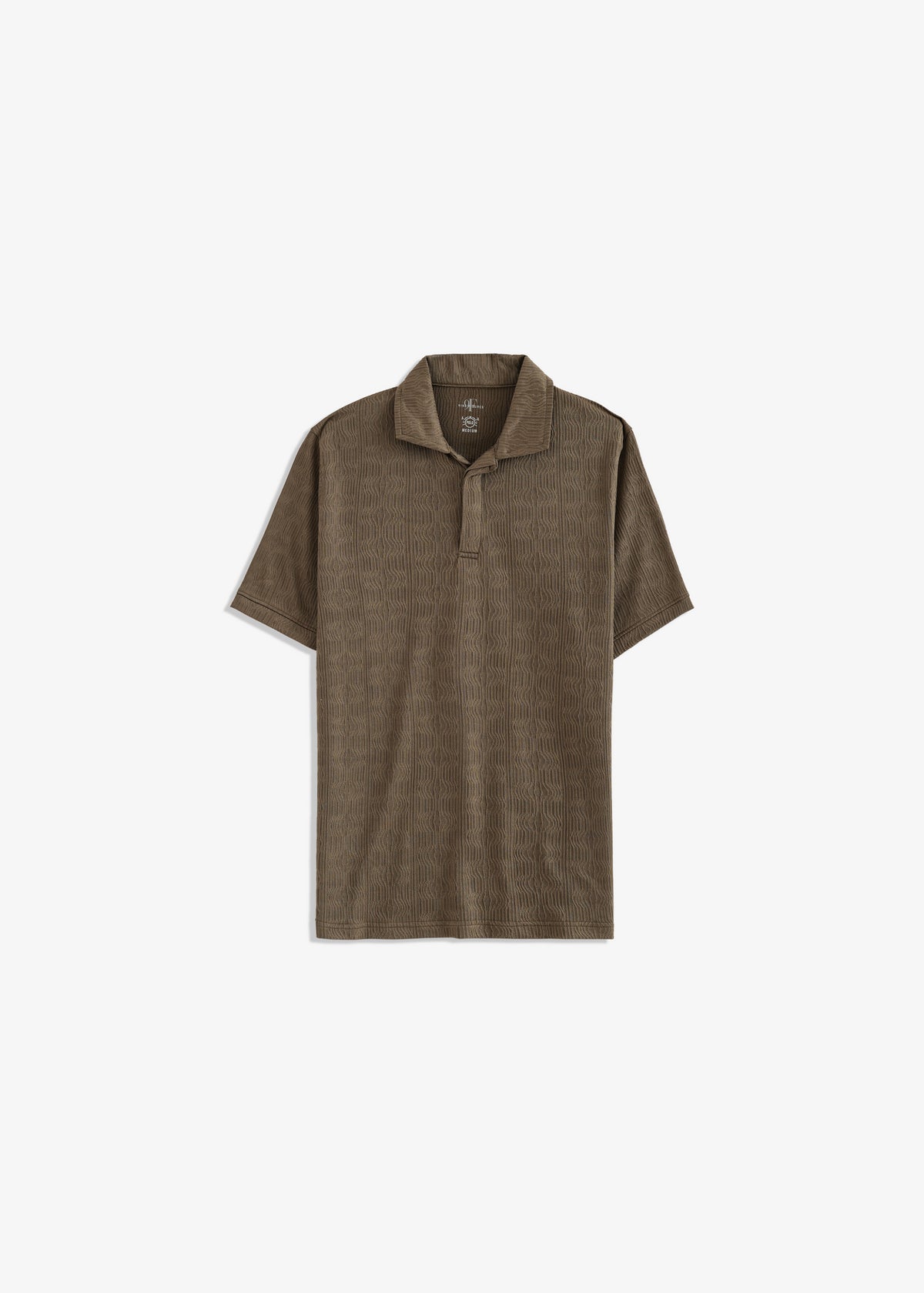Double Placket Textured Polo