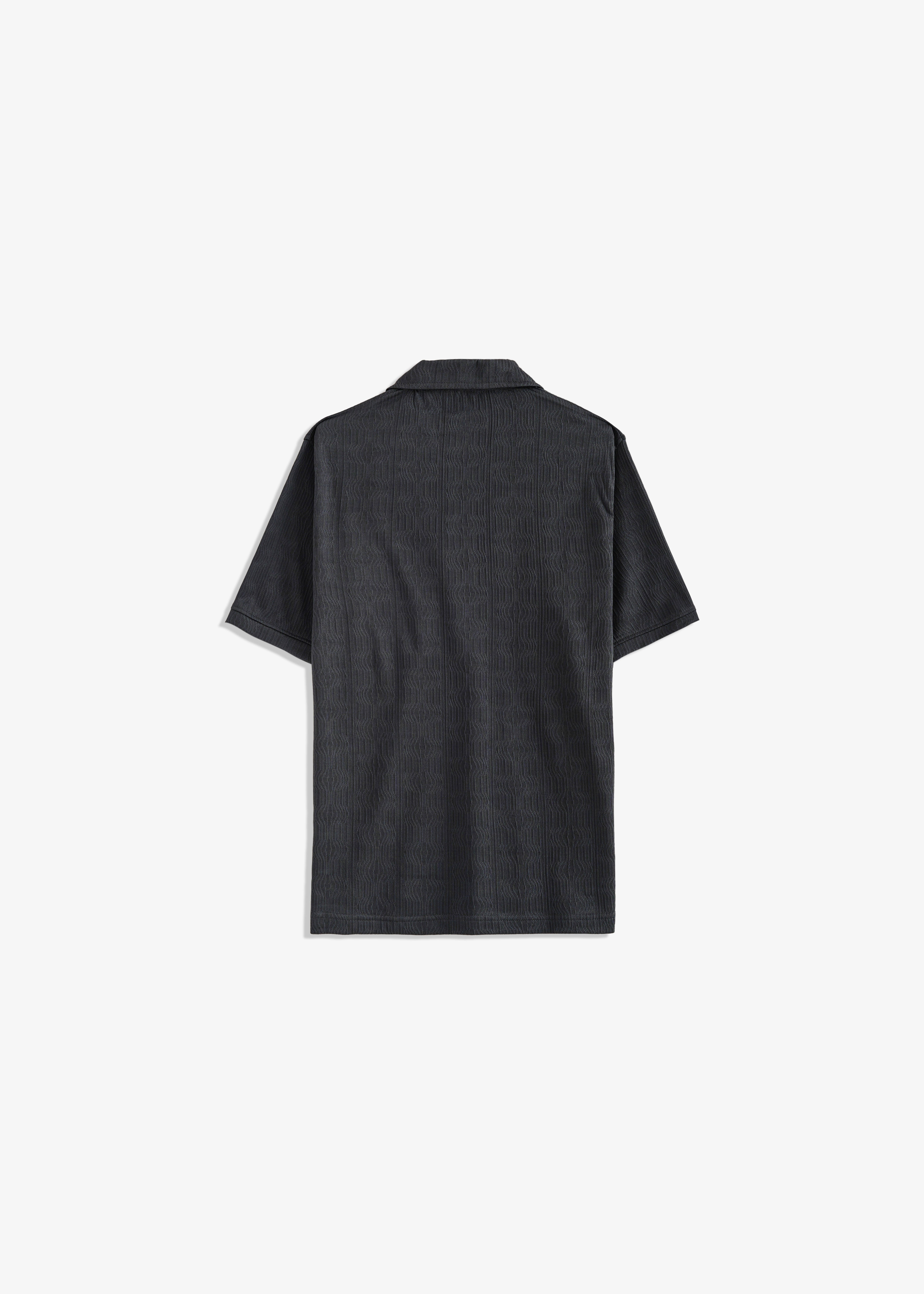 Double Placket Textured Polo