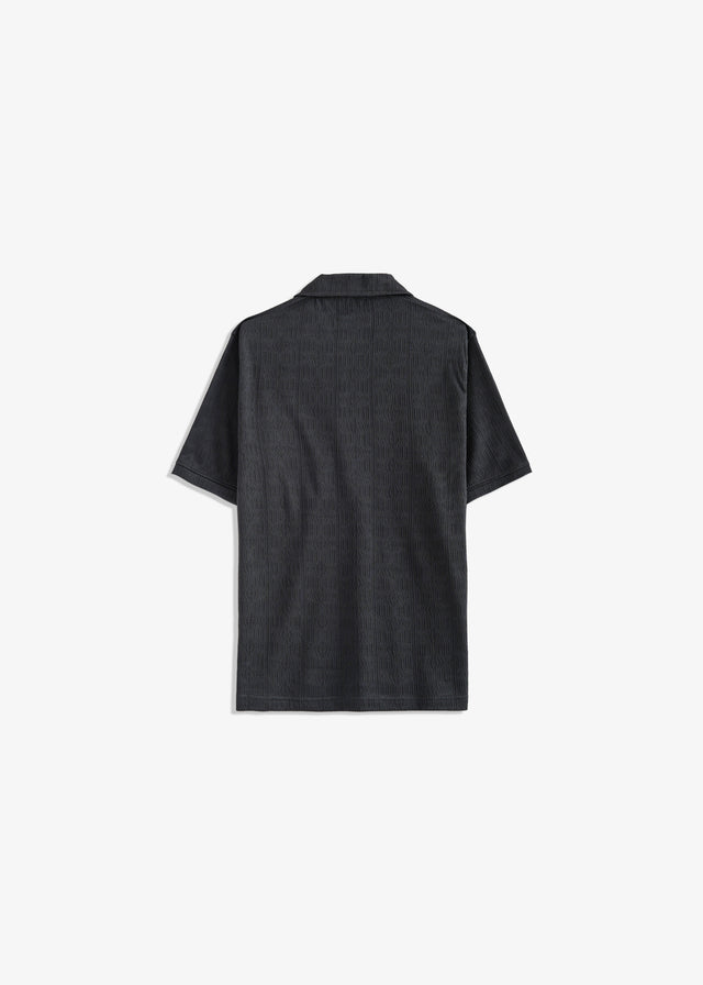 Double Placket Textured Polo
