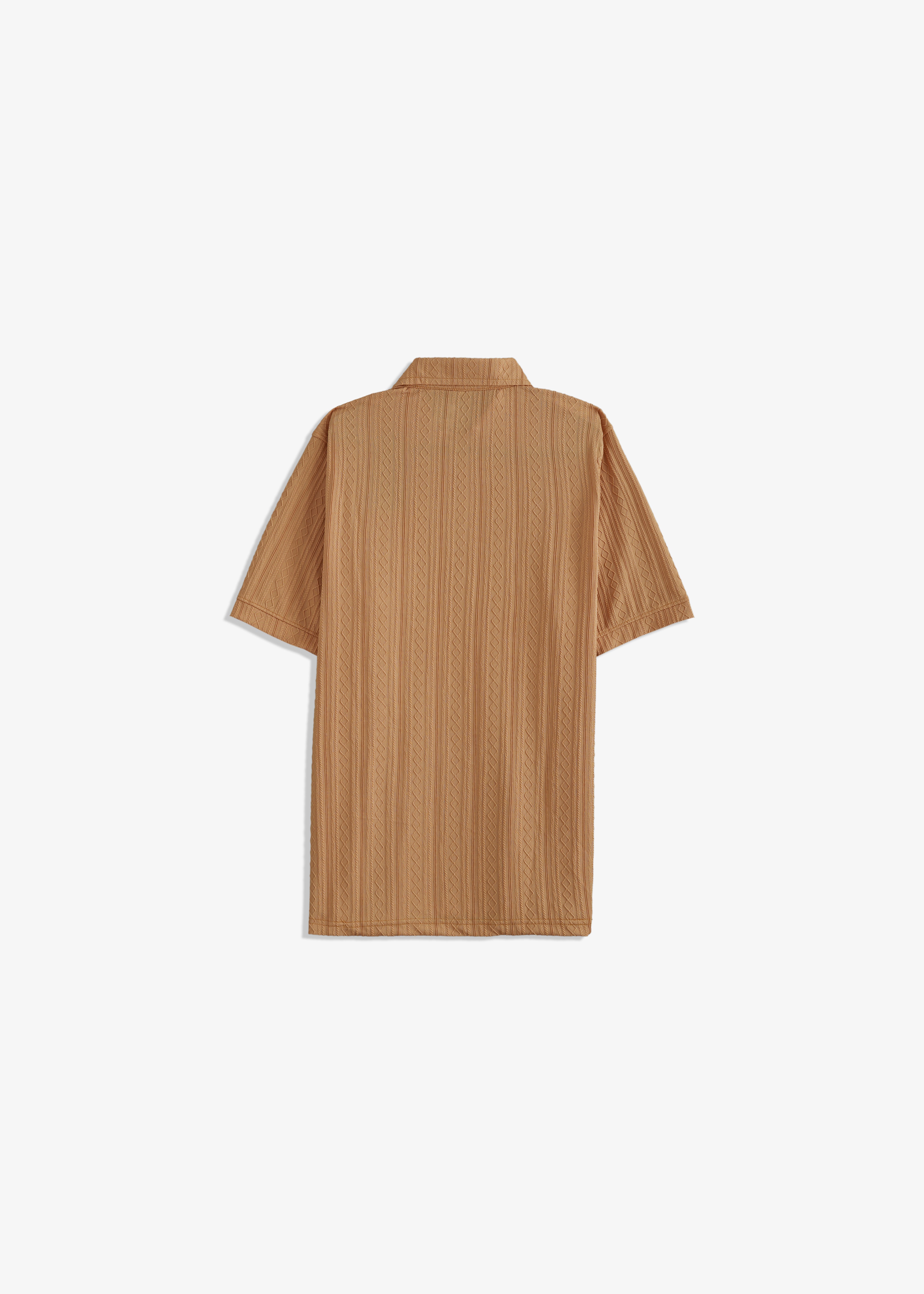 Zipper Textured Polo