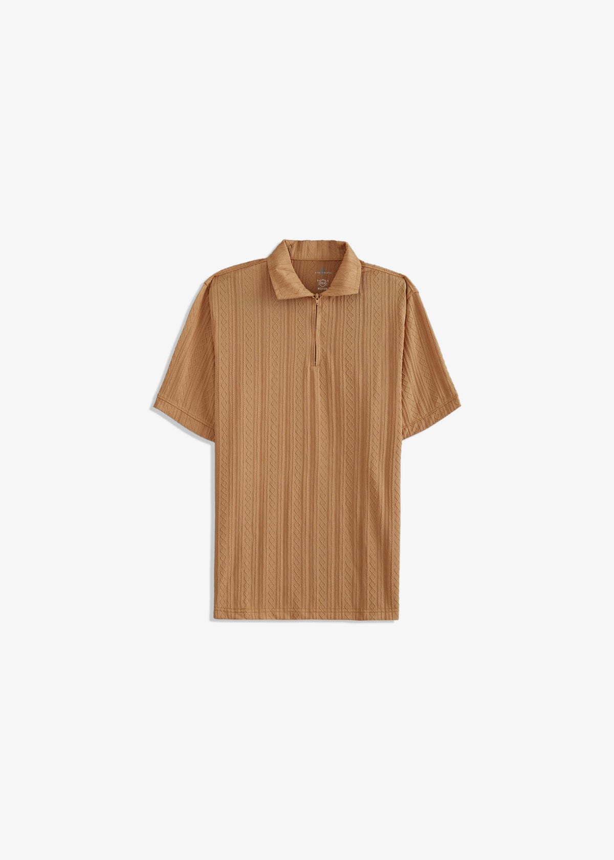 Zipper Textured Polo
