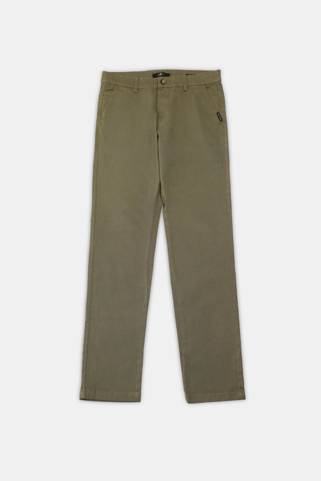 Printed Olive Chinos - 9figure