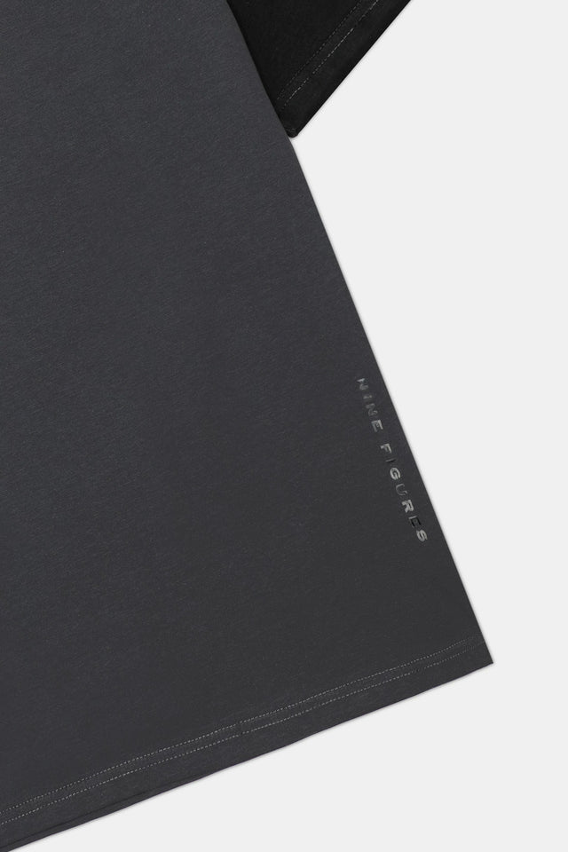 Printed Reglan Sleeve T-Shirt