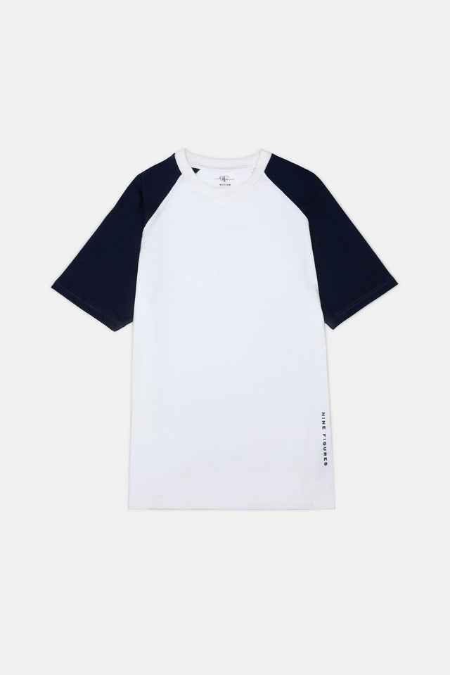 Printed Reglan Sleeve T-Shirt