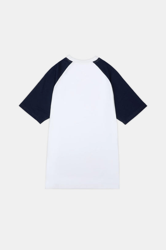 Printed Reglan Sleeve T-Shirt