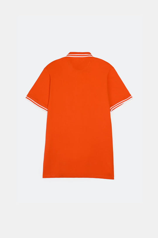 Jacquard Collar Polo Shirt - 9figure