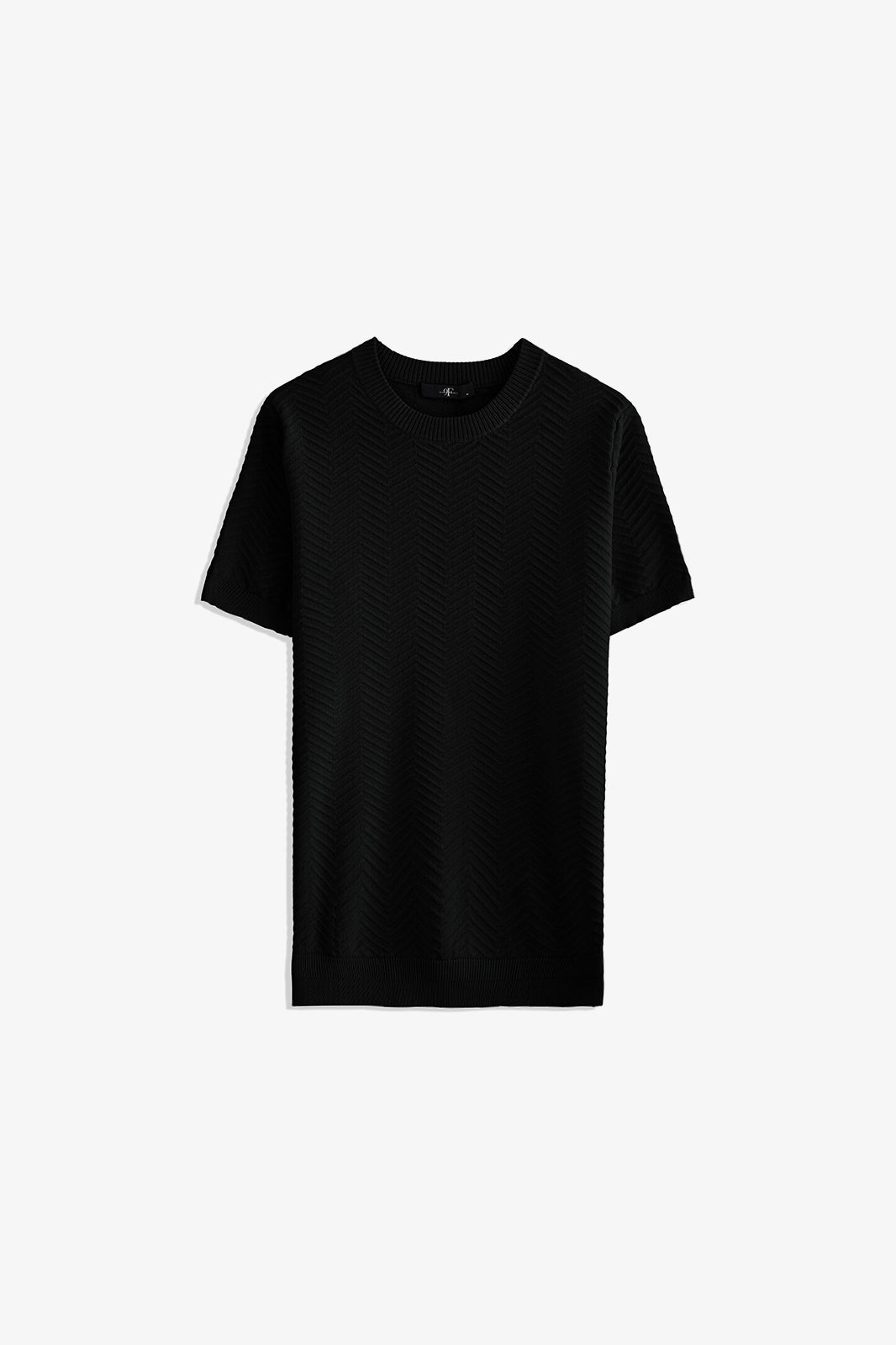 Crew Neck Textured T-Shirt