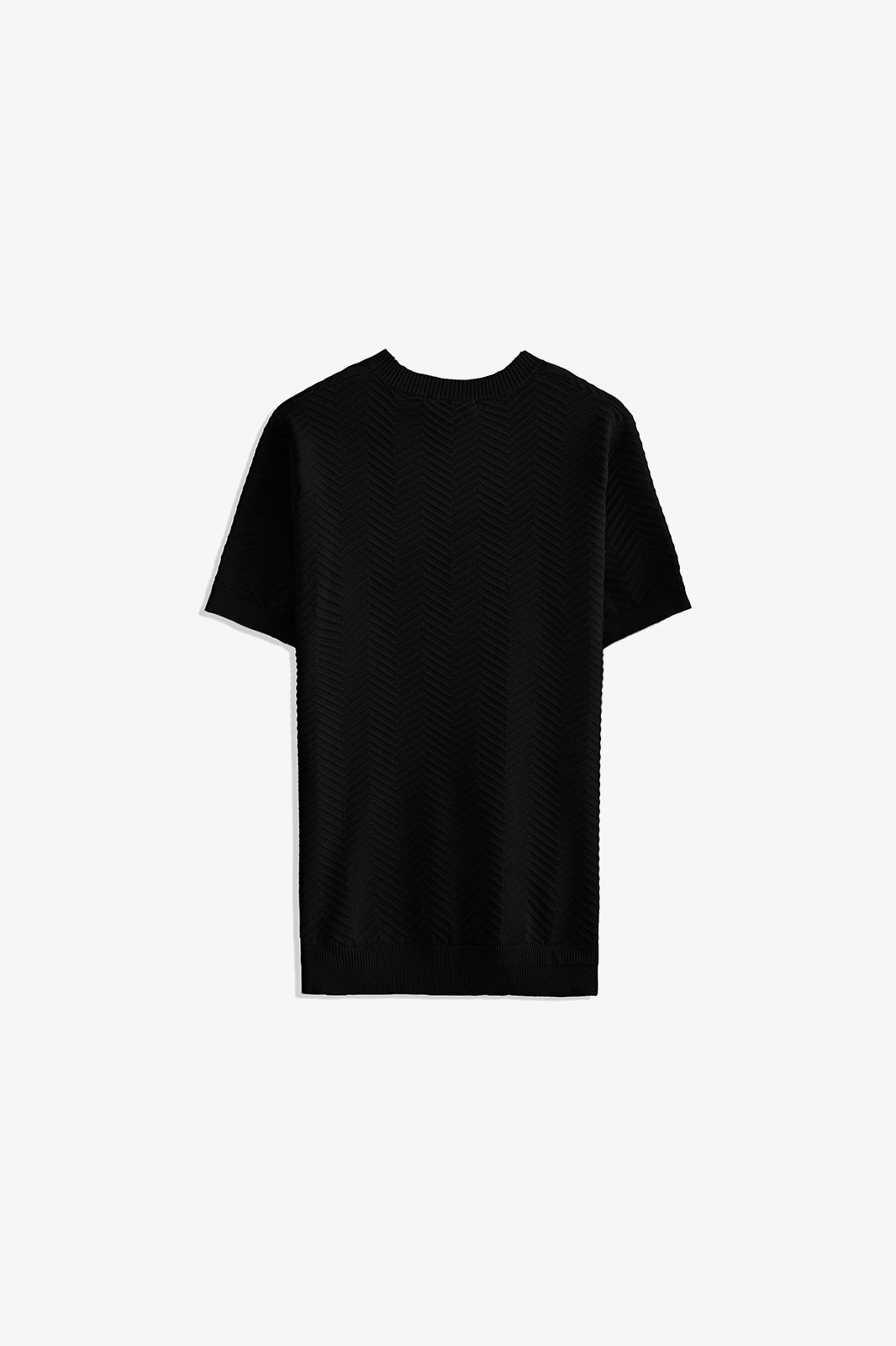 Crew Neck Textured T-Shirt