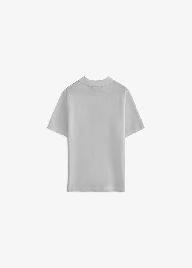 Textured Zipper Polo
