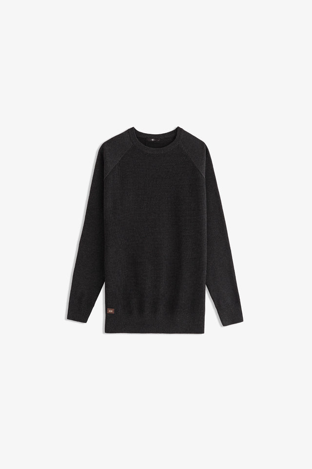 Raglan Sleeve Textured Sweater