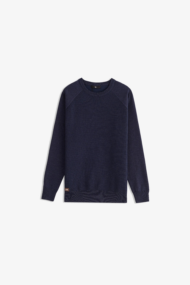 Raglan Sleeve Textured Sweater