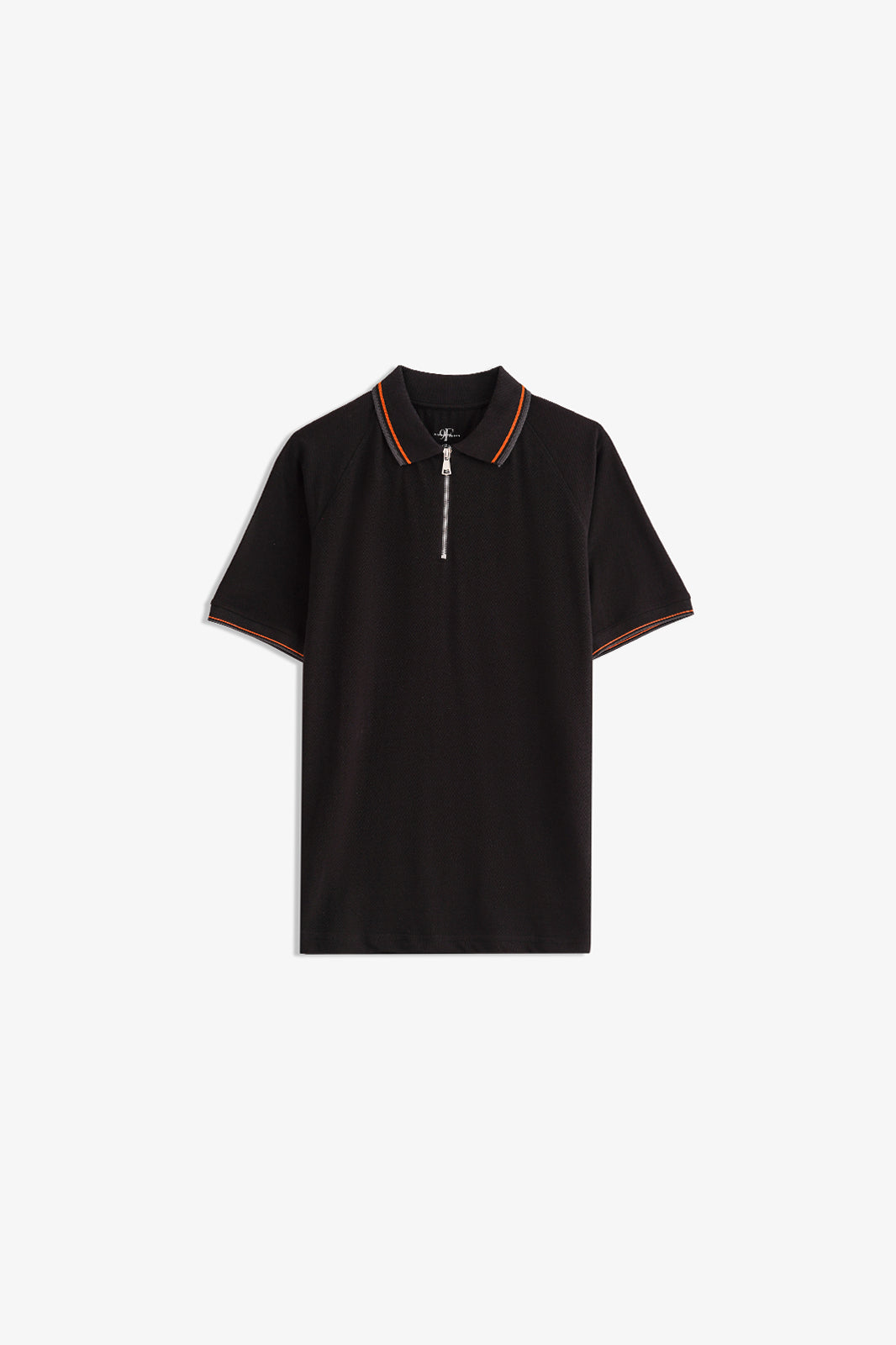 Tipping Collar Zipper Polo