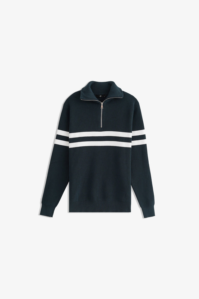 Basic Sweater with Button Placket