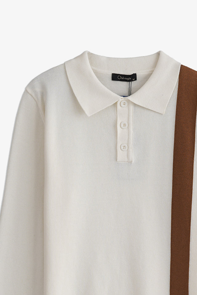 Basic Sweater with Button Placket