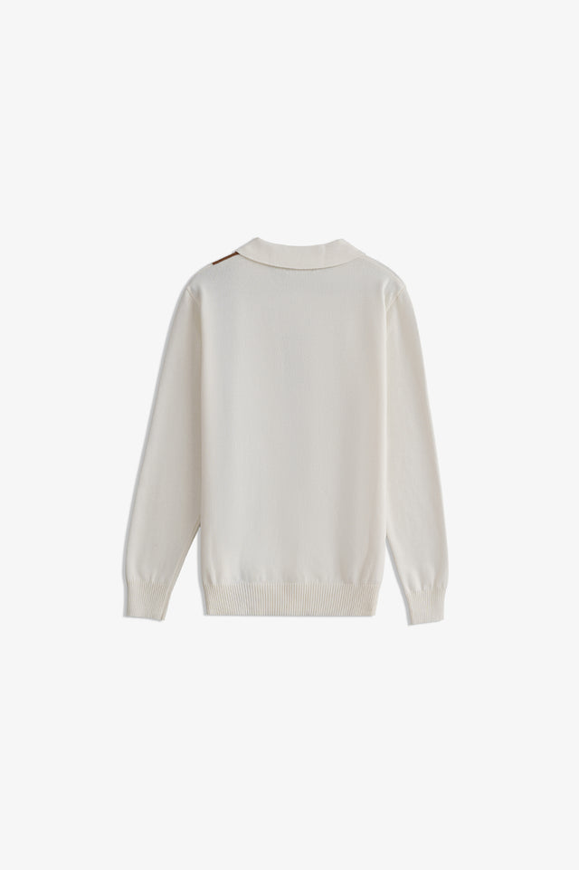 Basic Sweater with Button Placket