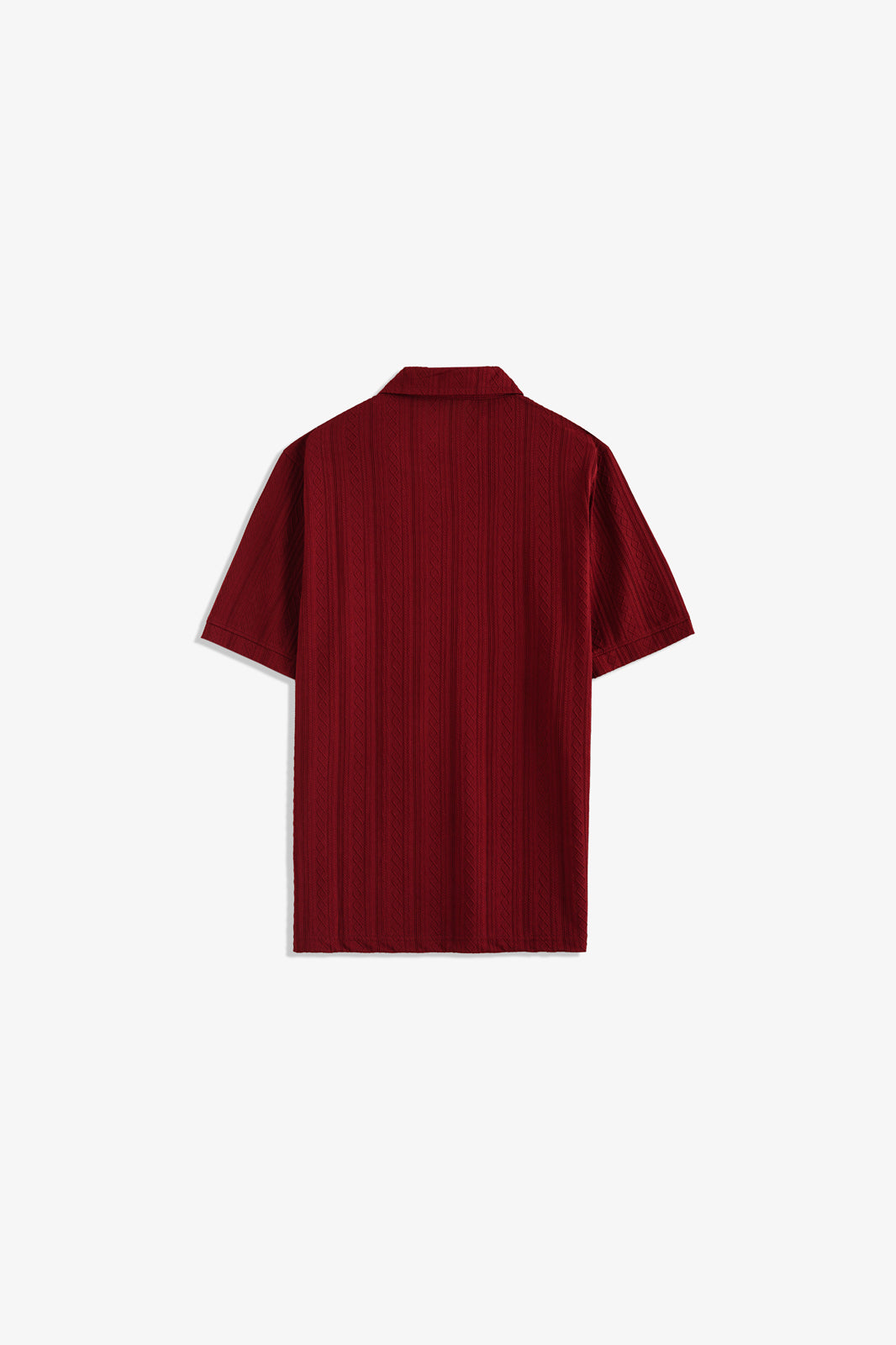 Zipper Textured Polo