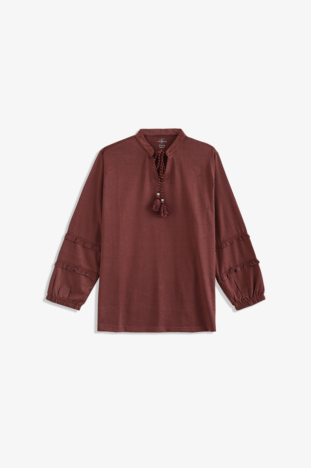 Textured Knitted Top