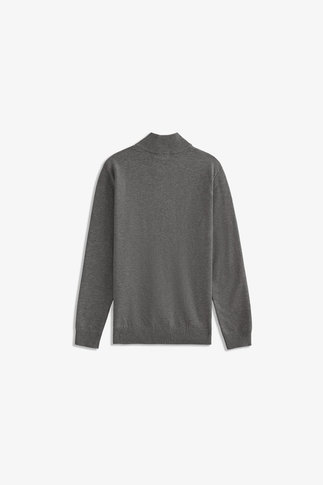 Basic Mock Neck Half Zipper Sweater