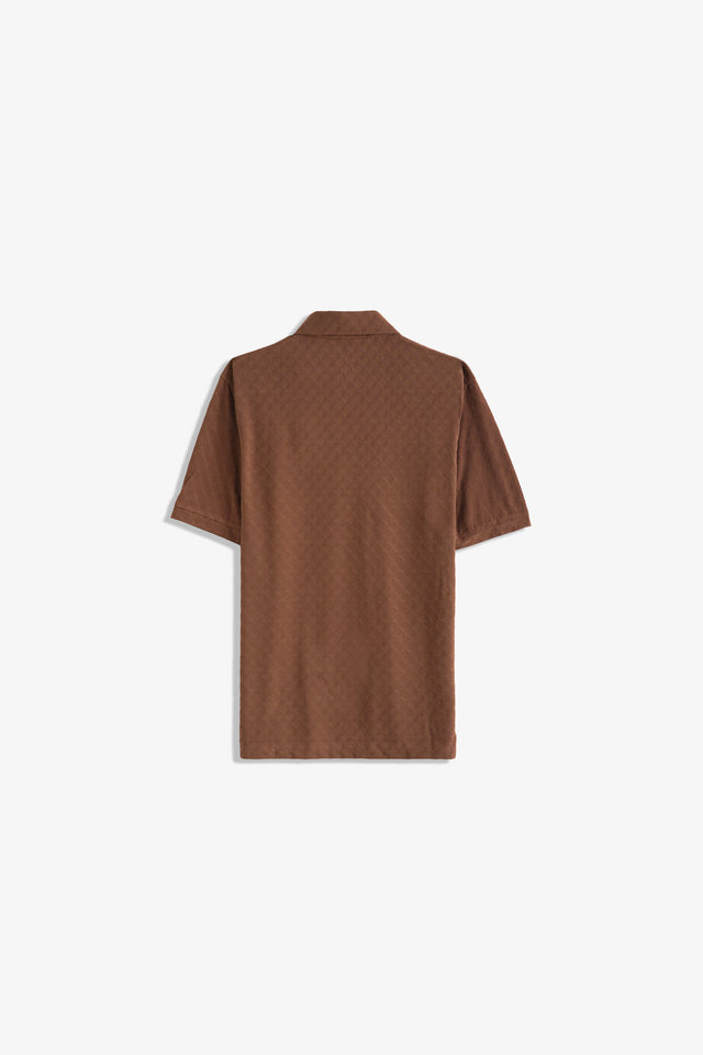 Zipper Textured Polo