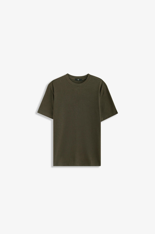 Crew Neck Textured T-Shirt