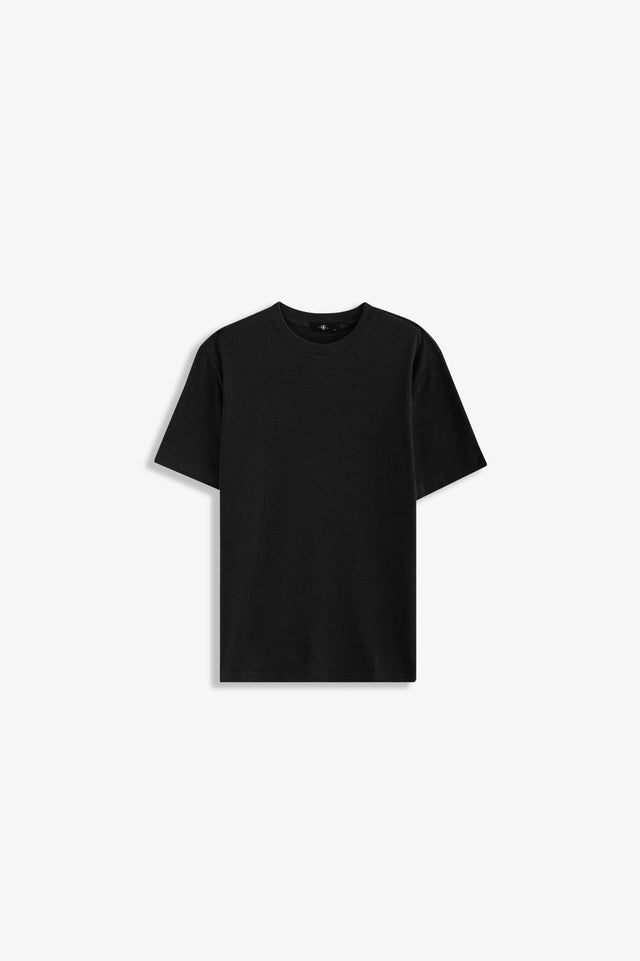 Crew Neck Textured T-Shirt