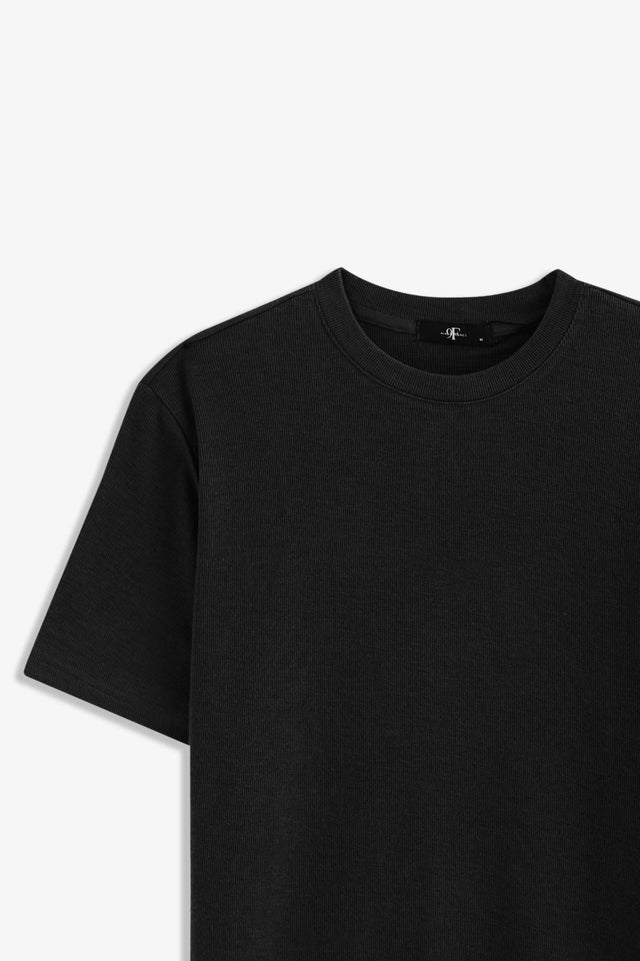 Crew Neck Textured T-Shirt
