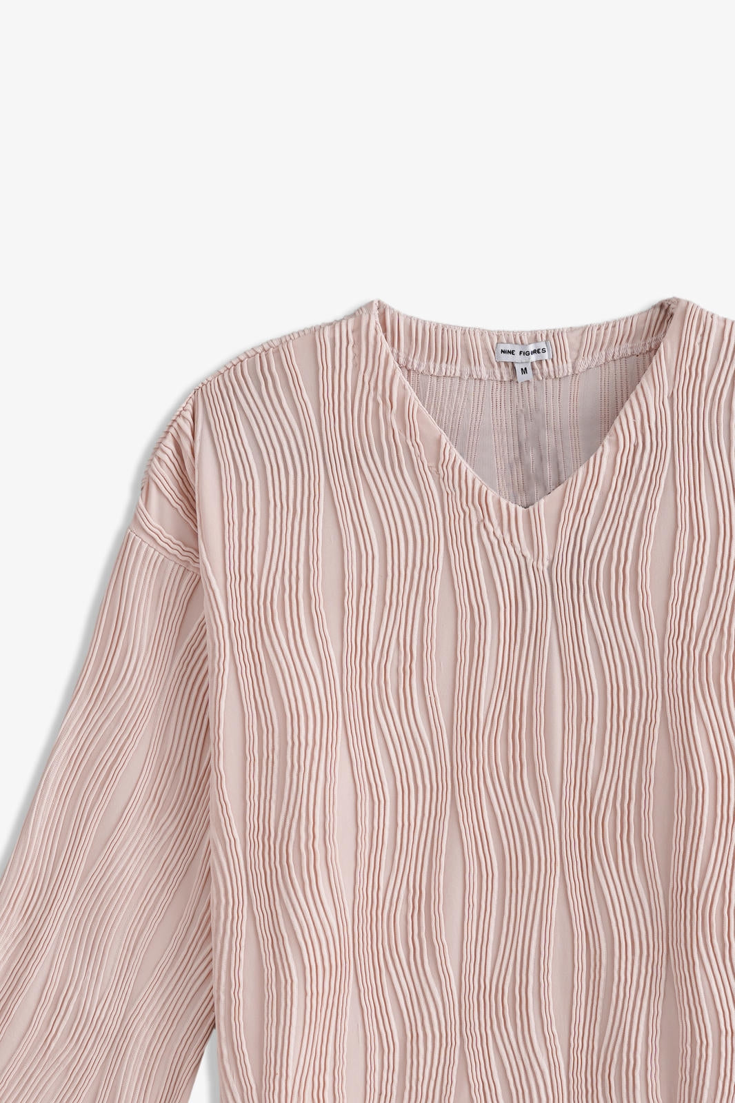 Textured V-Neck Top