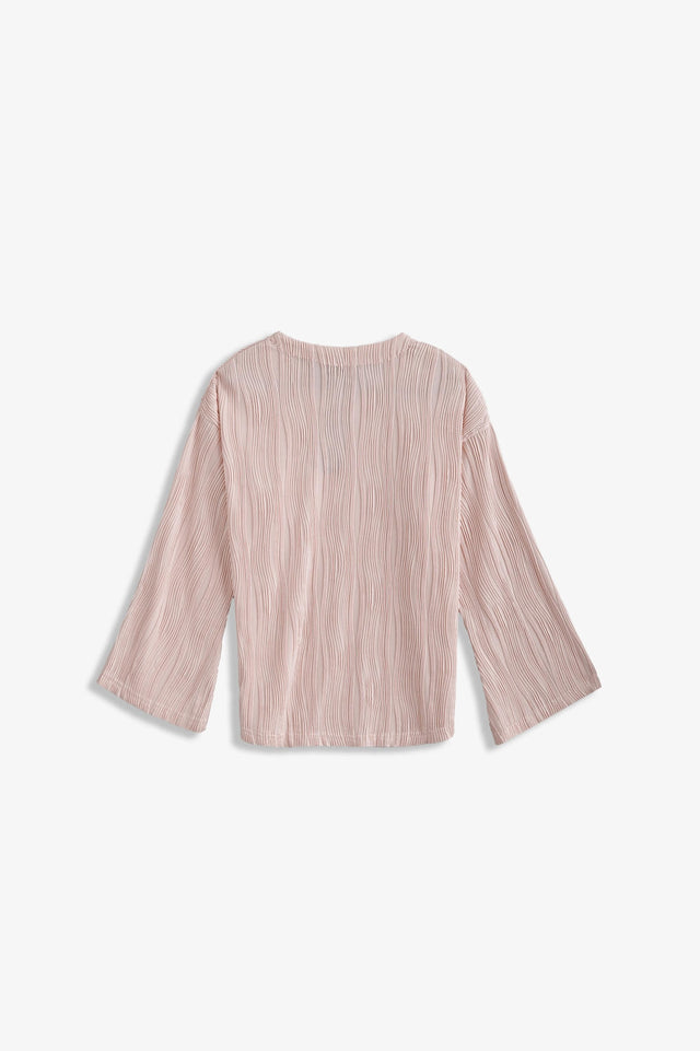 Textured V-Neck Top