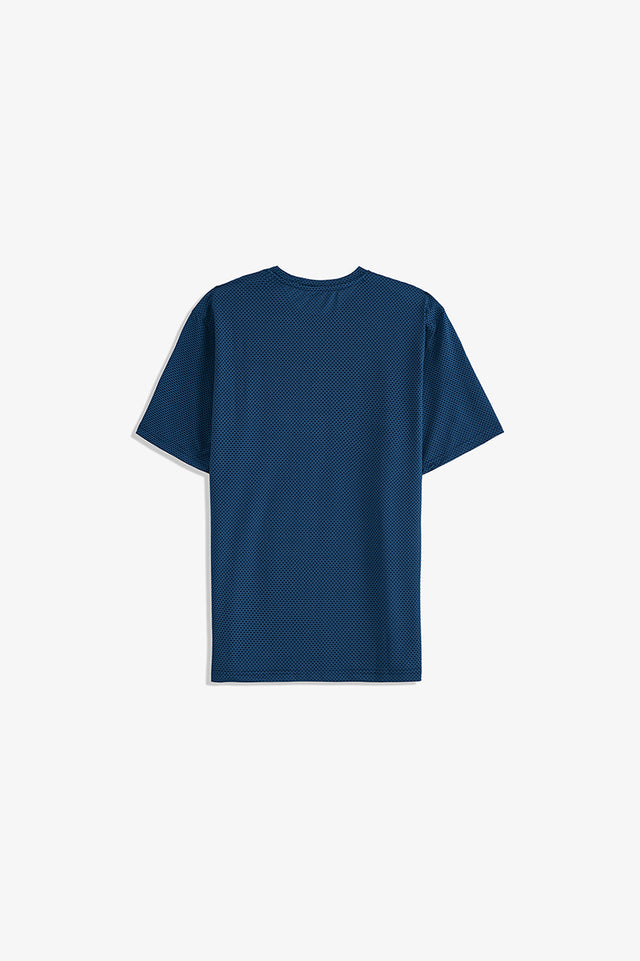 Textured Crew Neck T-Shirt