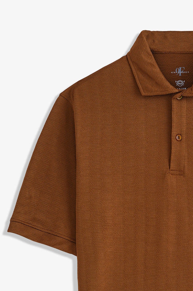 Textured Basic Polo