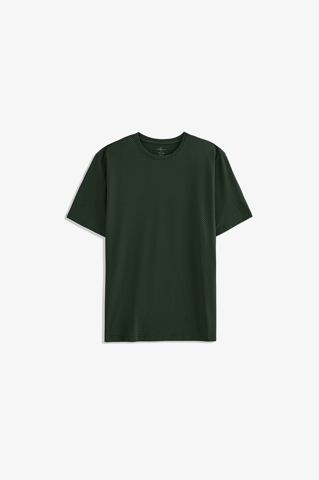 Textured Crew Neck T-Shirt