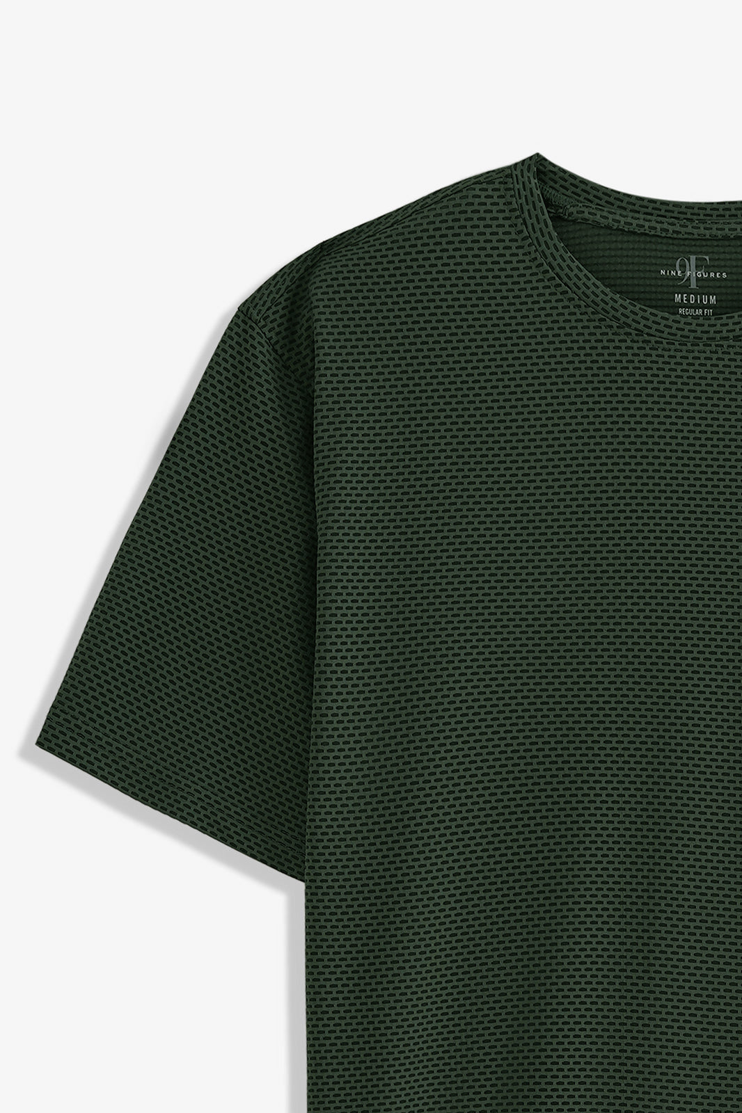 Textured Crew Neck T-Shirt