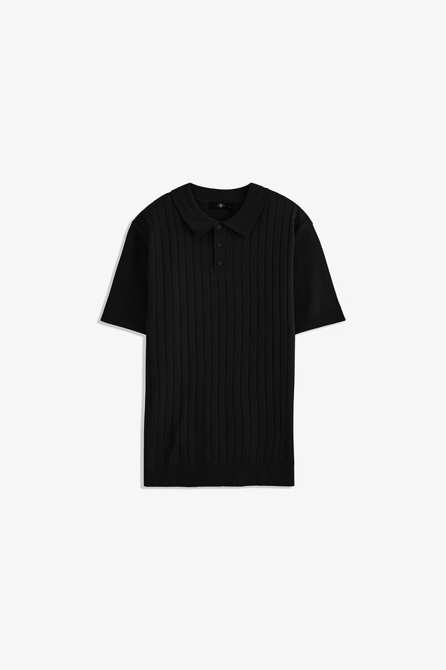 Button Textured Polo