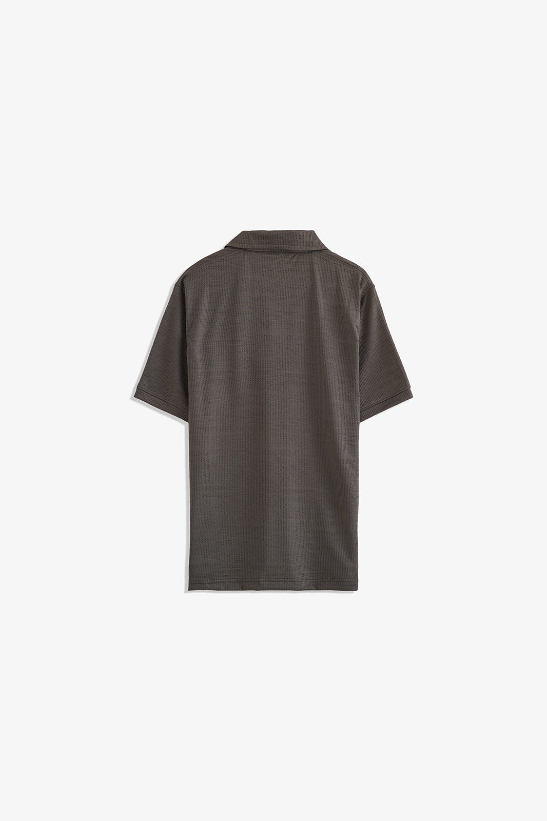 Double Placket Textured Polo