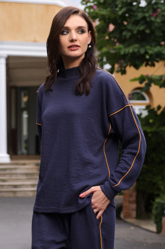 Contrast Pipping Detailed Co-ord Set