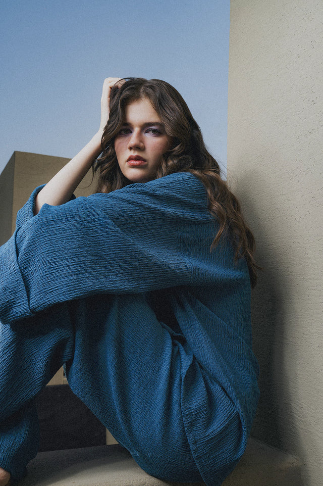 V-Neck Button Down Co-ord Set