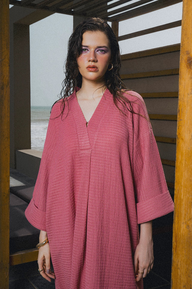 Seersucker Long Shirt